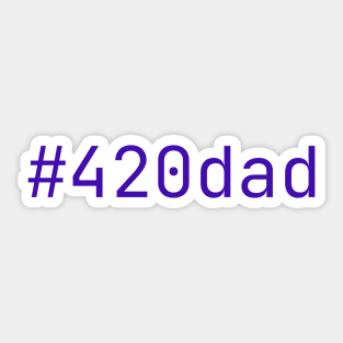 420 Dad - Indigo Sticker